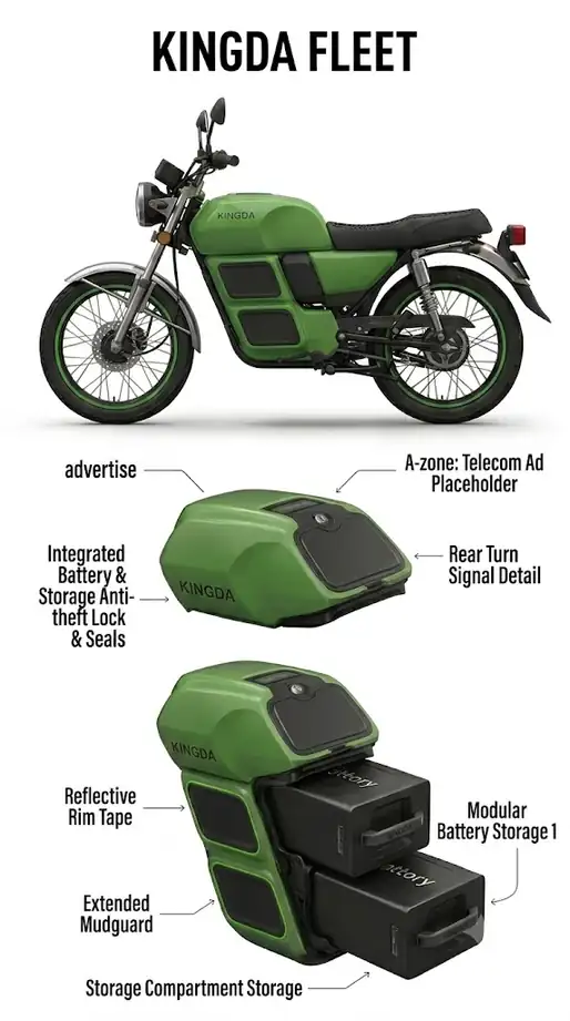 Kingda Fleet electric Boda Boda EV